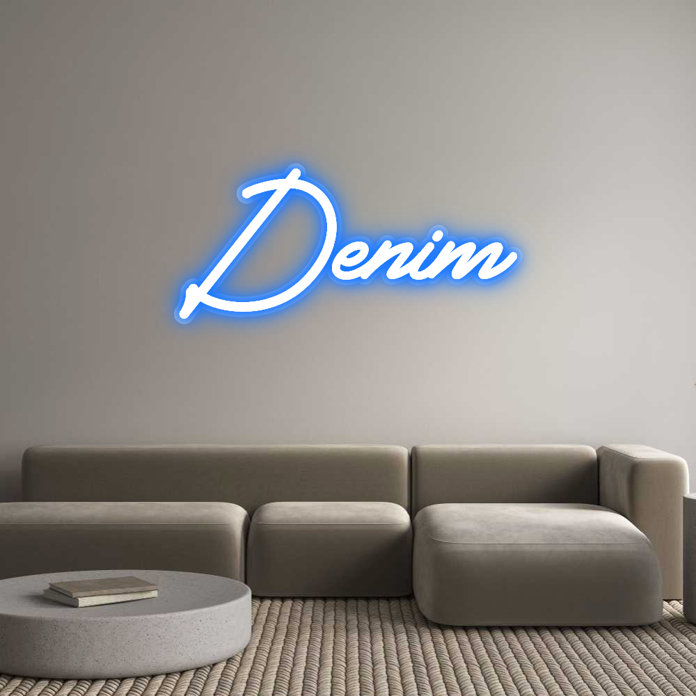 Custom Neon Sign Denim