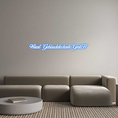 Custom Neon Sign Wüest Gebäude...